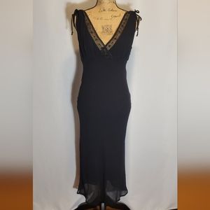 Up Front Little Black Evening Dress | Sz. L